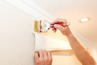 Pose de papier peint à Chambroncourt — revêtements muraux et toiles de verre